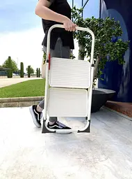 Драбина Rolser Taburete M/10 UNE 2 щаблі Blanco (MET003-1024) - мініатюра 8