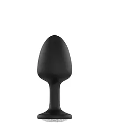 Анальна пробка Dorcel Geisha Plug Diamond M 8 см (чорний)