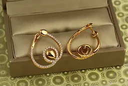 Сережки Xuping Jewelry Осердя золотисті - мініатюра 2