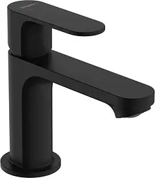 Змішувач для умивальника Hansgrohe Rebris S CoolStart EcoSmart+ з донним клапаном matt black 72586670