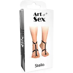 Чокер на 2 ніжки Art of Sex - Stelia, колір Чорний - мініатюра 2