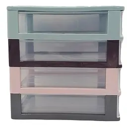 Комод Irak Plastik, медіум, 4 ящика, 27x27x19 см, різнокольоровий (DW115) - мініатюра 2