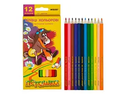 Олівці кольорові MARCO 12кол. "Пегашка" 1010-12СВ шестигранні
