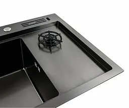 Кухонна мийка Platinum HANDMADE PVD чорна 78*46 (SP000041338) - мініатюра 6