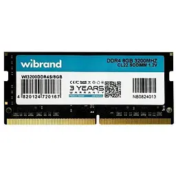 Модуль пам'яті для ноутбука SoDIMM DDR4 8GB 3200 MHz Wibrand (WI3200DDR4S/8GB)