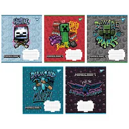 
Зошити учнівські 12 аркушів лінія Yes Minecraft Heroes, 25 шт. в упаковці (767226)