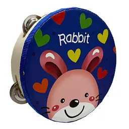 Дерев'яна іграшка Бубен "Зайчик" Bambi MD 0367-54 діаметр 15 см