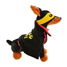 Іграшка плюшева WP Merchandise Доберман супергерой Гарний хлопчик 24 см (FWPDOGGBOY22BG024) - мініатюра 3