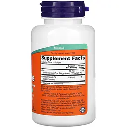 Гліцинат цинку Now Foods Zinc Glycinate 30 мг 120 капсул - мініатюра 2