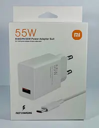 Зарядний пристрій Xiaomi Mi 55W GaN (MDY-12-EQ) біле - мініатюра 2
