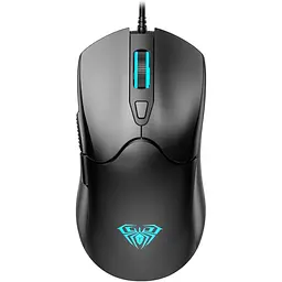 Миша Aula S13 чорний USB 3600 dpi кнопки 6 шт. RGB підключення дротове кабель 1.5 м (6948391212906)