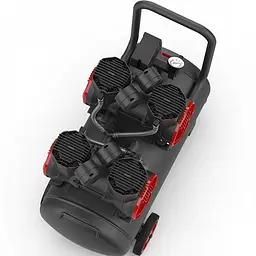 Безмасляний чотирипоршневий компресор 50 л 220V з сепаратором AUARITA 2-1450X2F50-220 - мініатюра 7
