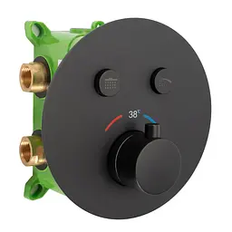 Душова система прихованого монтажу Rea Miler box black matt REA-P6713, Чорний матовий - мініатюра 2