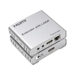 Адаптер HDMI 4K/30hz, up to 100m via CAT5E/6, loop-out (HDES12-LOOP) PowerPlant (CA912964) - мініатюра 4