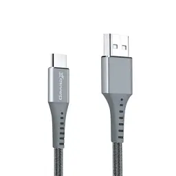 Дата кабель USB 2.0 AM to USB-C 1.2m Grey Grand-X (FC-12G) - мініатюра 2