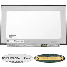 Матриця 15.6 N156HCN-EBA touch (1920*1080 40pin(eDP IPS) LED SLIM(без планок та вушок) глянець роз'єм праворуч знизу) для