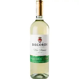 Вино Decordi Vino Bianco Secco, біле, сухе, 10,5%, 0,75 л