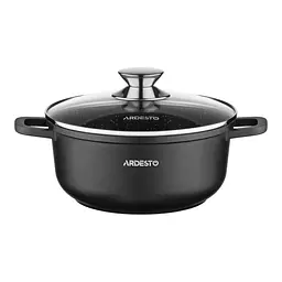 Кастрюля с крышкой Ardesto Gemini Lazio AR1932CA 3.2 л 22 см черная
