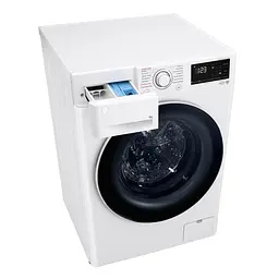 Пральна машина LG фронтальна, 9кг, 1400, A+++, 57см, дисплей, пара, інвертор, білий (F4V3VS0WW) - мініатюра 8