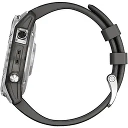Смарт-годинник Garmin Fenix 7 Silver with Graphite Band (010-02540-00/01) - мініатюра 2