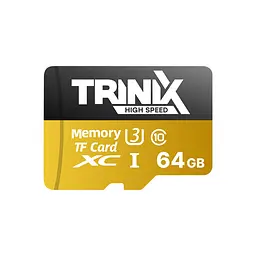Карта пам’яті Trinix 64GB miсroSDXC з SD-адаптером U3 V30 A1 (90-00035) - мініатюра 2
