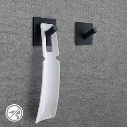 Гачок MVM My Home, матовий, чорний (HSS-503S BLACK) - мініатюра 2