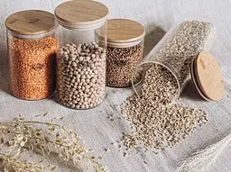 Банка для сипучих продуктів Krauff з бамбуковою кришкою 800 мл (31-289-015) - мініатюра 2