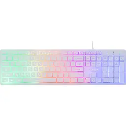 Клавіатура Vinga KB410 White [128775] - мініатюра 1