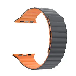 Ремінець ArmorStandart MagLink для Apple Watch 42 (Series 11-10)/41/40/38 Grey Orange (ARM86924)