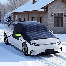 Автомобільний захисний чохол на лобове скло та капот (всесезонний) - мініатюра 6