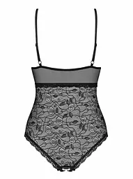 Еротичне боді Obsessive 818-TED-1 з вишивкою S/M чорний - мініатюра 3