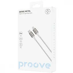 Кабель Proove Dense Metal Type-C to Lightning 27W (2m) white (CCDM27002122) - мініатюра 2