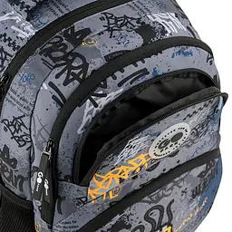 Рюкзак GoPack Education 175M-5 Free Style Сіро-чорний (GO26-175M-5) - мініатюра 10