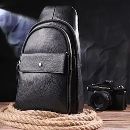 Чоловіча шкіряна сумка Vintage 17х30х9,5 см sum0022419 - мініатюра 6
