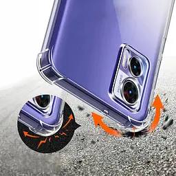 Панель BeCover Anti-Shock для Motorola Edge 50 Fusion Clear (712307) - мініатюра 4
