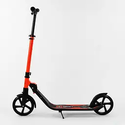 Самокат Best Scooter 60х13х100 см Чорно-червоний 000231431 - мініатюра 3