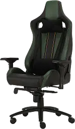 Геймерське крісло GT Racer чорне з темно-зеленим (X-0715 Black/Dark Green) - мініатюра 3