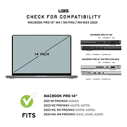 Чохол для MacBook Pro 14"(2021-2023), Essential Armor, Ice UAG teh0014708 - мініатюра 6