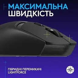 Комп'ютерна мишка Logitech G309 Lightspeed Wireless/Bluetooth Black (910-007199) - мініатюра 2