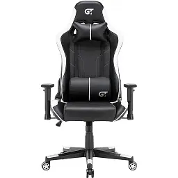 Геймерське крісло GT Racer чорне з білим (X-2528 Black/White)