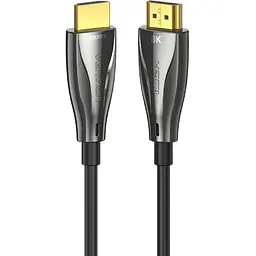Кабель HDMI M - M, 15.0 м, V2.1, Optical 8K 60Гц 48Gbps Dolby 7.1 TPE Black Zinc Alloy Vention - мініатюра 4