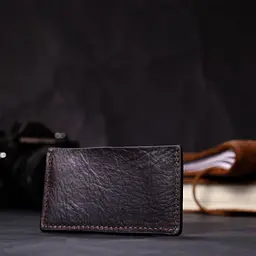 Компактний кард-кейс із натуральної шкіри Grande Pelle 11629 коричневий - мініатюра 8