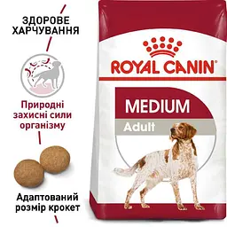 Сухий корм для дорослих собак середніх порід Royal Canin Medium Adult, 1 кг (3004100) - мініатюра 4