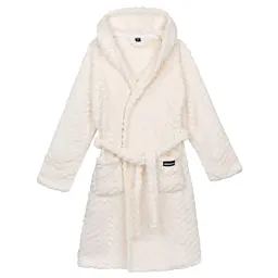 Халат Ardesto жіночий Zigzag, розмір S/M, 100% поліестер, білий (ART2120LWS)