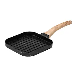 Сковорода-гриль з антипригарним покриттям 18,3*18,1*2 см, чорний Breakfast HP39568B - мініатюра 9