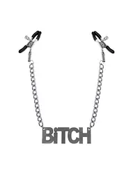 Bitch, Feral Feelings - Nipple clamps Bitch - Затискачі для сосків, сріблясті