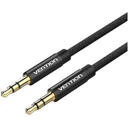 Кабель мультимедійний 3.5mm M to 3.5mm M 1.0m fabric black Vention (BAGBF)
