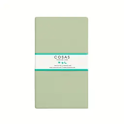 Комплект постільної білизни Cosas євро з простирадлом на резинці OLIVE CS6 200 x 220 см (Ranfors_Olive_El160-White_200) - мініатюра 5