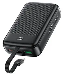 Зовнішній аккумулятор ACEFAST M14 PD20W power bank with cable 20000mAh Чорний