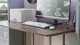 Комп'ютерний стіл Ferrum-decor Кевін 75x140x70 сірий ДСП Дуб Сонома Труфель 16мм (FRD-101759) - мініатюра 2